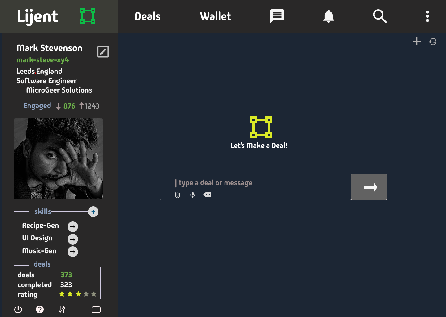 Lijent Process Flow Screenshot