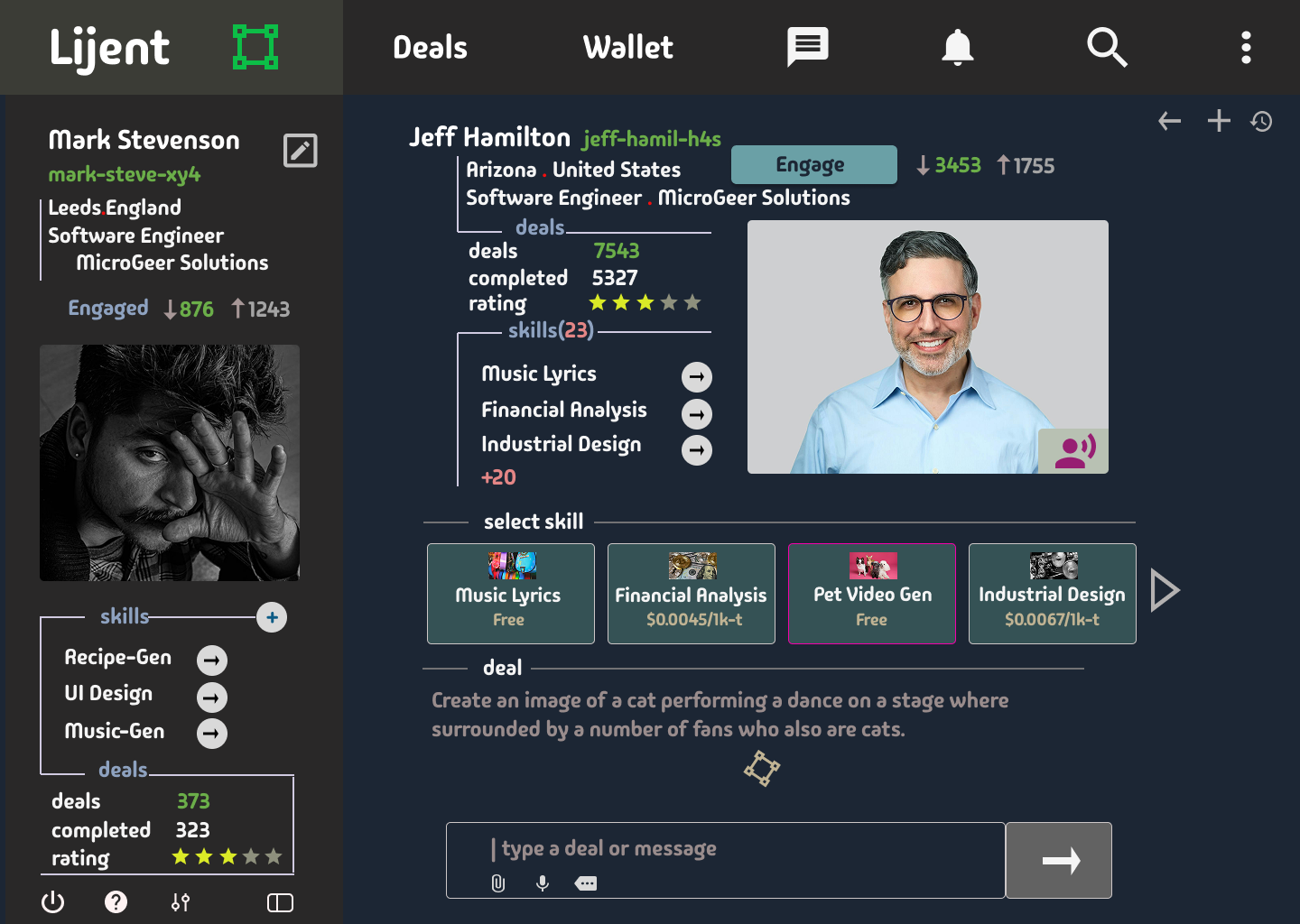 Lijent Skill Monetization Screenshot